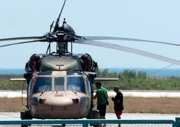 Ekipler kaçırılan helikopter için Dedeağaç'ta