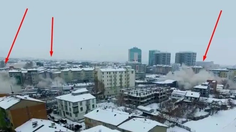 Drone kamerası havadayken ikinci deprem Malatya'yı yıktı! İşte 7,6 büyüklüğündeki afetin dehşete düşüren anları