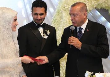 Başkan Erdoğan nikah şahidi oldu