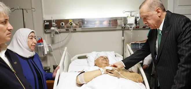 Başkan Erdoğan Binali Yıldırım ve Şamil Ayrım’ı hastanede ziyaret etti