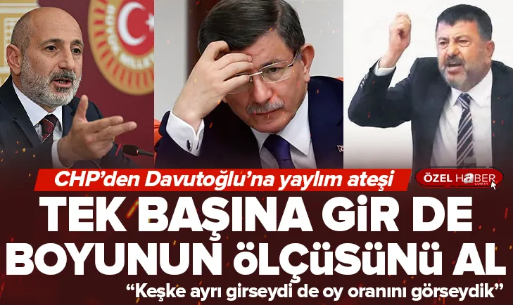 CHP’den Ahmet Davutoğlu’na yaylım ateşi