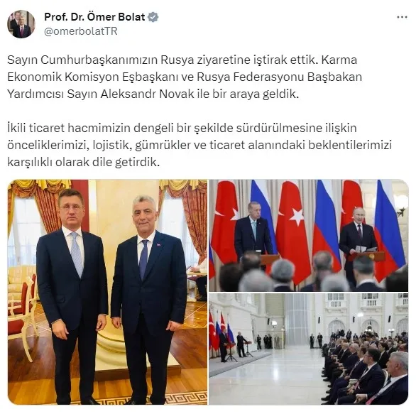 1693875535417.jpg Ticaret Bakanı Bolat Rusya Başbakan Yardımcısı Novak ile görüştü! İkili ticarette 3 ana madde ele alındı - 2