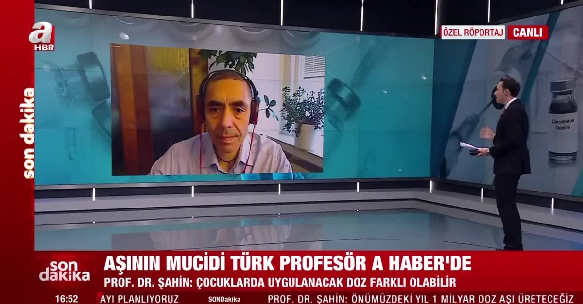 BioNTech aşısı Türkiye'de üretilecek mi? Salgın ne zaman sona erecek? Prof. Dr. Uğur Şahin A Haber'de açıkladı
