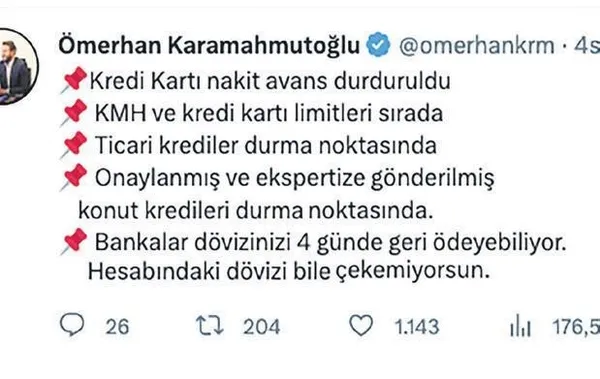 Kriz lobisinin tetikçileri saldırıya geçti! ’Ticari kredi verilmiyor’ yalanına sarıldılar