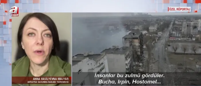 Ukrayna Savunma Bakan Yardımcısı Hanna Malyar A Haber’de: Rus askeri Kiev’de yenildi - 2