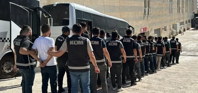 "Kuyu-16" ile suç örgütlerine operasyon! Çok sayıda tutuklu var