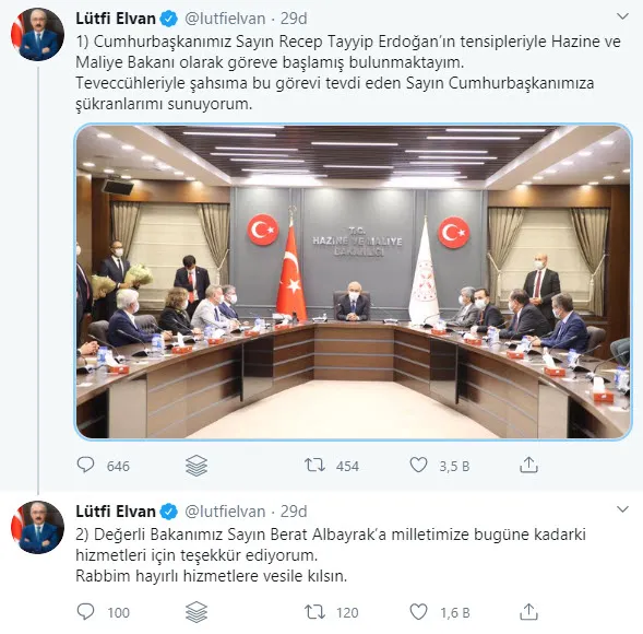 Son dakika: Hazine ve Maliye Bakanı Lütfi Elvan görevine başladı