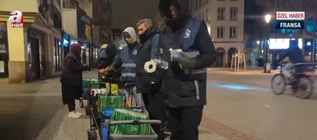 Fransa genelinde 42 bini çocuk 300 bin kişi sokaklarda yaşıyor! Fransa’daki Türklerden evsizlere yardım eli