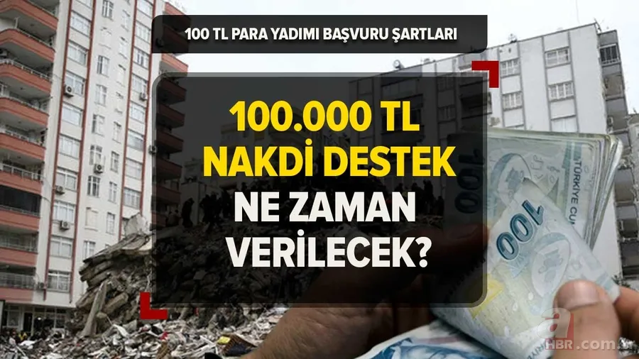 100 bin TL destek ne zaman ödenecek? 100 BİN TL nakit destek kimlere verilecek, şartları neler? 1