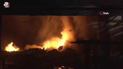 Sakarya’da boya fabrikasında yangın çıktı