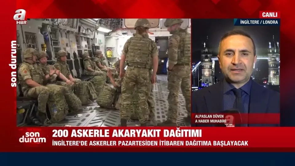 İngiltere’de asker akaryakıt dağıtacak! A Haber muhabiri detayları canlı yayında aktardı