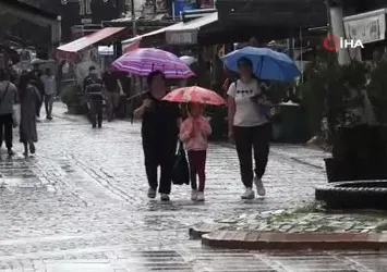 Edirne'de yağmur etkili oldu