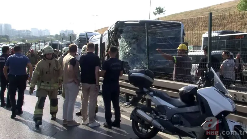 Sefaköy'de iki metrobüs çarpıştı! İşte kaza yerinden görüntüler 20