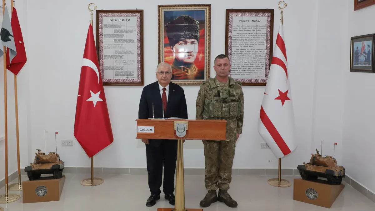 Bakan Güler'den dünyaya net mesaj: Kıbrıs Türkü'nün haklarını korumakta kararlıyız