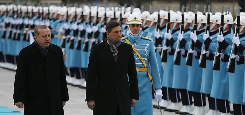 Cumhurbaşkanı Erdoğan, Pahor'u ağırlıyor