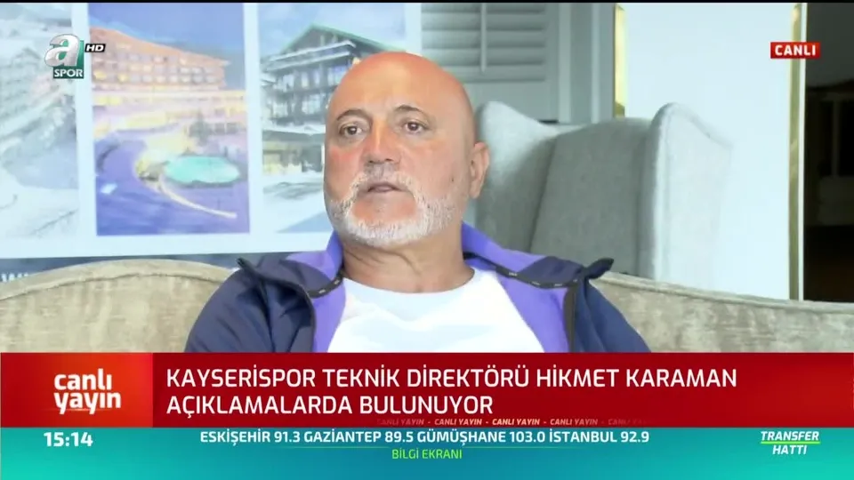Kayserispor Teknik Direktörü Hikmet Karaman’dan Deniz Türüç açıklaması! Video