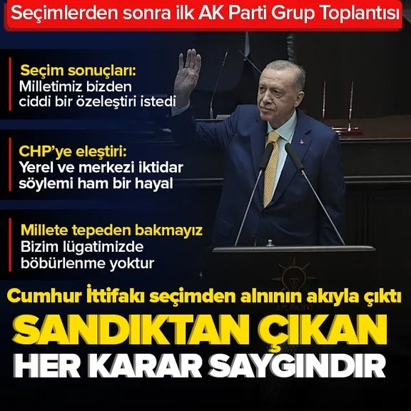 Başkan Erdoğan’dan AK Parti Grup Toplantısı’nda önemli açıklamalar