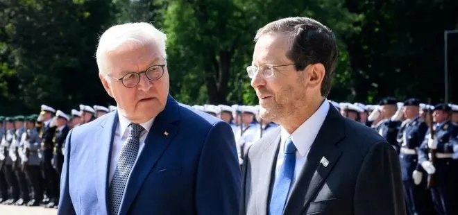 Son dakika: Almanya Cumhurbaşkanı Steinmeier, İsrail Cumhurbaşkanı Herzog ile bir araya geldi