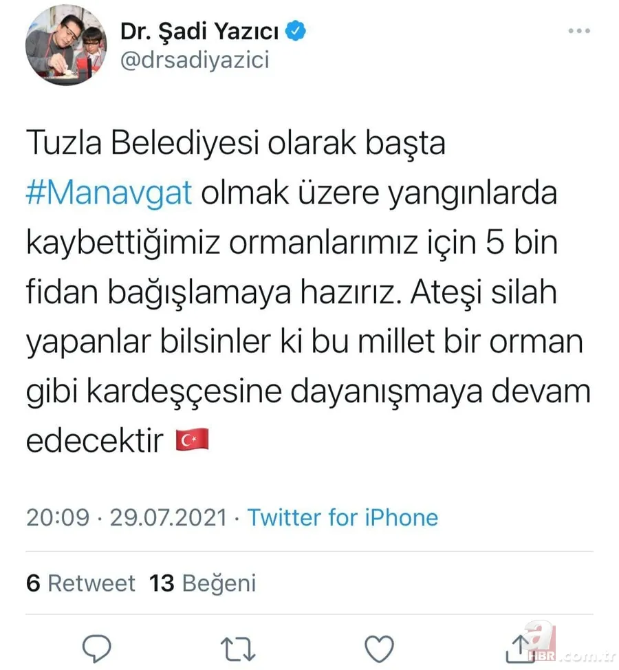 Türkiye yangına karşı tek yürek: Ünlü isimler de destek veriyor! Ormanlara ağaç dikilmesi için büyük kampanya başladı 6