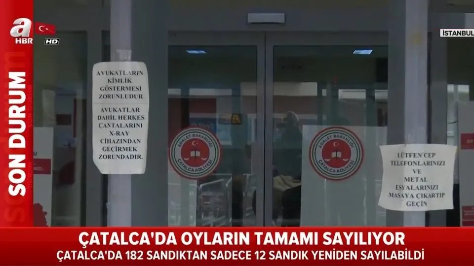 İstanbul Çatalca’da oylar yeniden sayılıyor son durum ne? 182 sandıktan 12’si açıldı