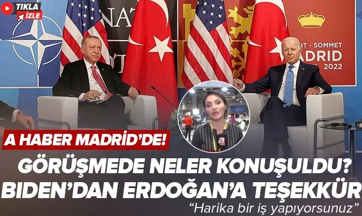 Başkan Erdoğan - Biden görüşmesi sona erdi