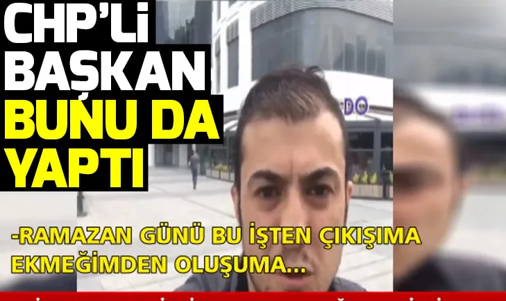 Ramazan günü işten çıkarıldı! CHP zihniyeti...
