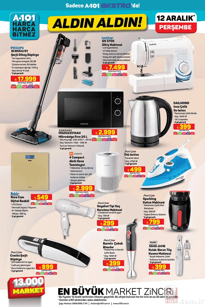 12 ARALIK A101 AKTÜEL KATALOG | Bu hafta A101 kataloğunda neler var? Blender, tava seti, çaydanlık, kurutmalık 14