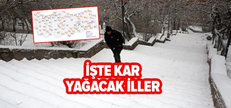 Meteoroloji kar yağacak illeri açıkladı! 6 Ocak'ta hava nasıl olacak! İstanbul'a kar yağacak mı? Ankara'ya kar yağacak mı?