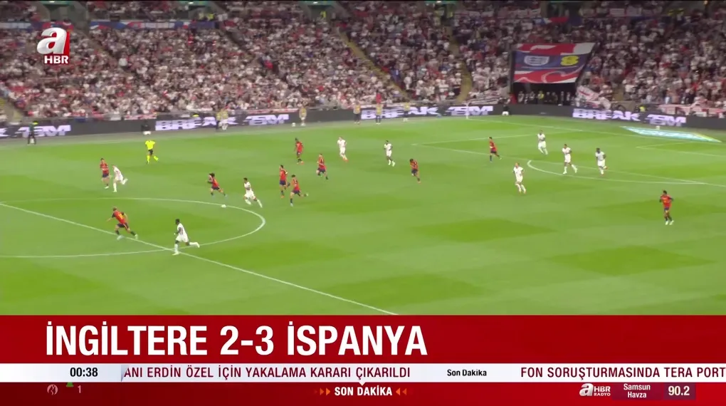 İngiltere-İspanya maçı özet görüntüleri