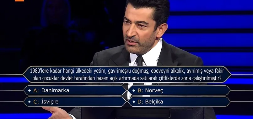 Kim Milyoner Olmak İster'de Avrupa'nın kirli tarihini ortaya çıkaran soru! Herkes o ülkeye hayran ama tarihi bambaşka! Açık artırma ile çocuk ticareti...