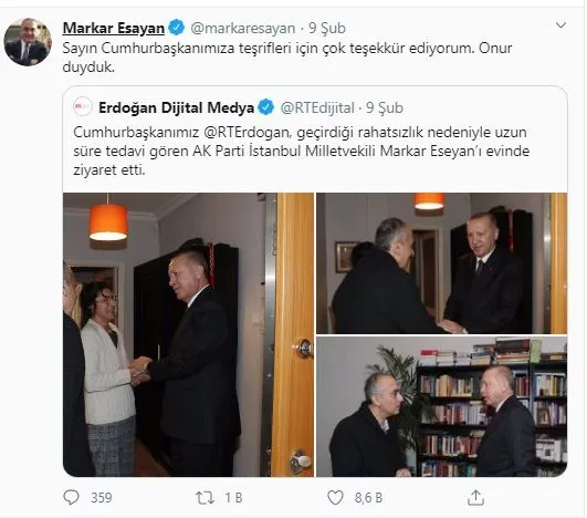 Son dakika: AK Parti Milletvekili Markar Esayan hayatını kaybetti