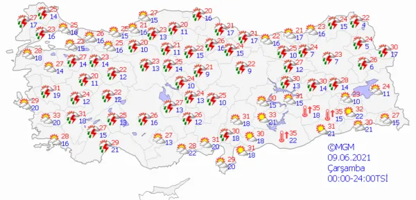 1623077752916.png Meteoroloji'den çok sayıda il hakkında son dakika açıklaması! Hava sıcaklıkları kafaları karıştıracak! İstanbul Ankara İzmir hava durumu - 4