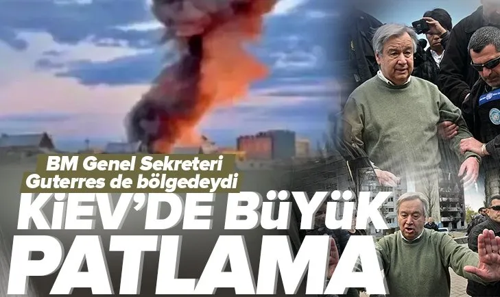 Ukrayna’nın başkenti Kiev’de büyük patlama