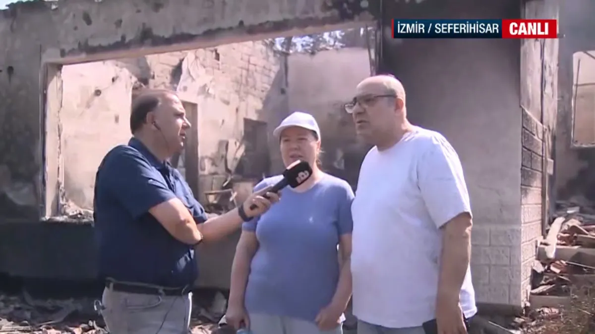 30 yıllık birikimleri kül oldu! Korkunç anları A Haber'e anlattılar: Alevler bize doğru gelmeye başlamıştı...