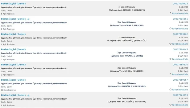 KPSS puan şartı aranmıyor! Türkiye geneli ilkokul mezunu 31 bin personel alımı başları! Başvuru şartları ve ekranı…