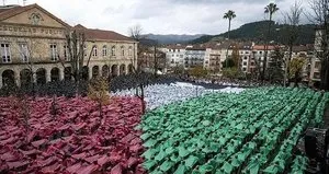 Guernica’da binlerce kişi Filistin için tek yürek!