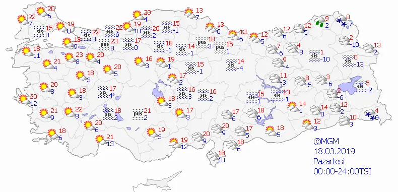 İstanbul'da ve yurt genelinde hava nasıl olacak? Meteoroloji'den son dakika açıklaması | 16 Mart 2019 Cumartesi - 4