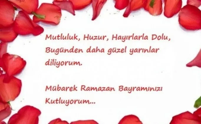 Ramazan Bayramı uzun, kısa kutlama mesajları! En farklı, anlamlı, görülmemiş Ramazan Bayramı kutlama mesajları...