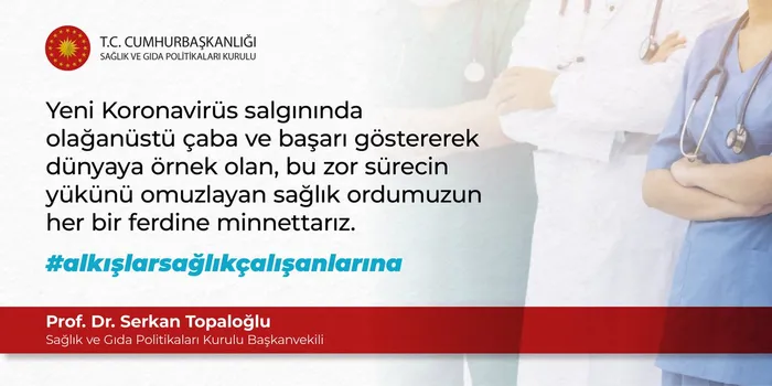 Sağlık Bakanı Fahrettin Koca sağlık çalışanları için destek istedi - 1