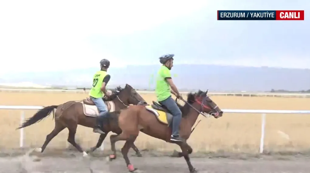 Erzurum'da rahvan at yarışları başladı
