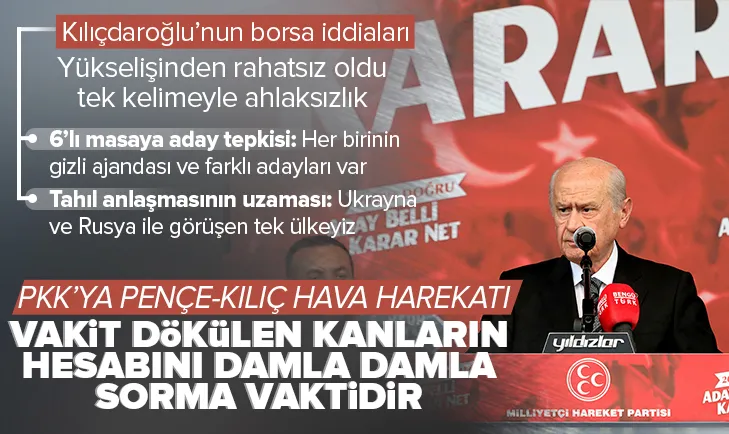Son dakika: Aday Belli Karar Net mitingi | MHP Genel Başkanı Devlet Bahçeli’den Samsun’da önemli açıklamalar