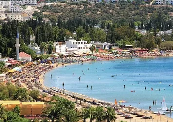 Bodrum plajları hala dolu