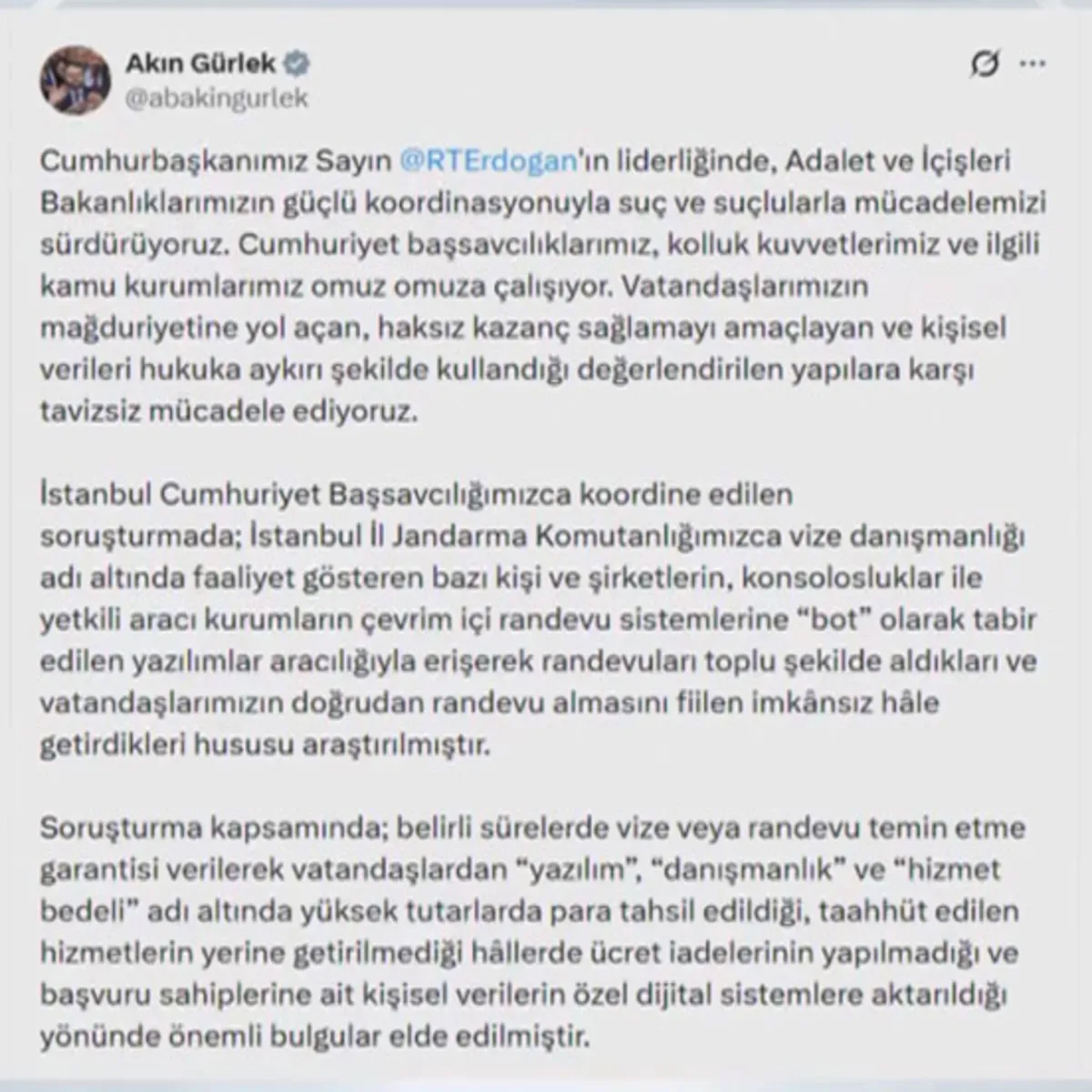 Vize Randevusu Operasyonunda 49 Şüpheli Hakkında İşlem Başlatıldı