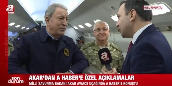 Bakan Hulusi Akar'dan A Haber'e flaş açıklamalar! Yunanistan'a uyarı: "Tarihten bir ders almazlarsa yanlış hesap Ankara'dan döner" - 1
