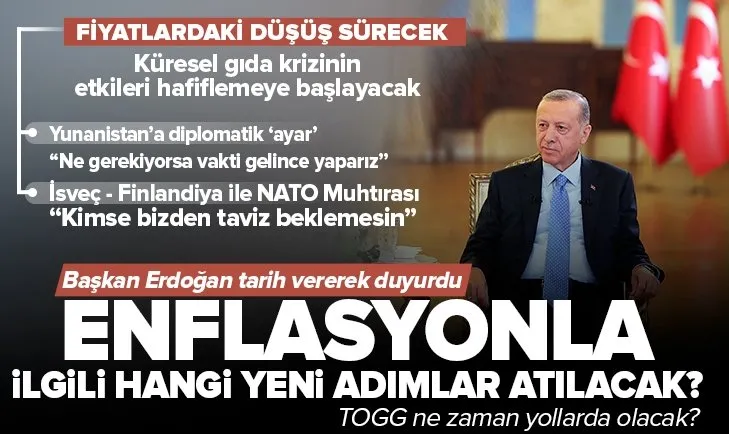 Başkan Recep Tayyip Erdoğan’dan gündeme ilişkin son dakika açıklamaları! Enflasyonla ilgili hangi yeni adımlar atılacak?