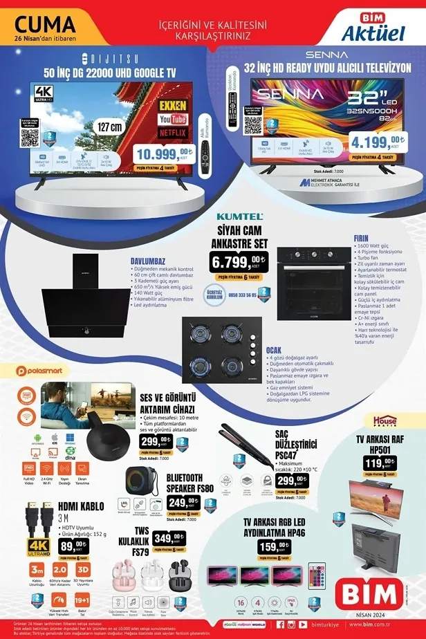 BİM 26 Nisan aktüel kataloğu yayınladı! BİM’de bu hafta robot süpürge, çamaşır sepeti, ayakkabılık, elektrikli su pompası uyguna satışta