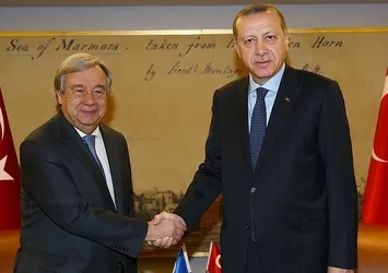 Cumhurbaşkanı Erdoğan, Guterres'i kabul etti