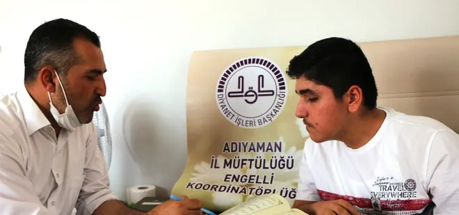 Adıyaman’da Kur’an seferberliği! Engelli gençlere evde hizmet veriliyor
