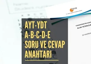 AYT A-B-C-D-E KİTAPÇIĞI 2025 | ÖSYM YKS AYT/YDT soru ve cevapları erişime açıldı mı?