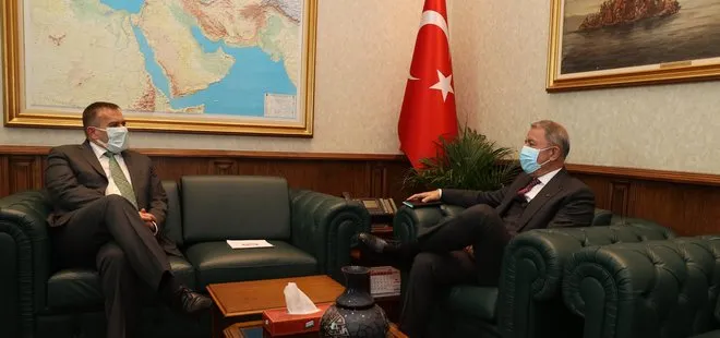 Son dakika: Milli Savunma Bakanı Hulusi Akar, Slovenya Büyükelçisi ile görüştü